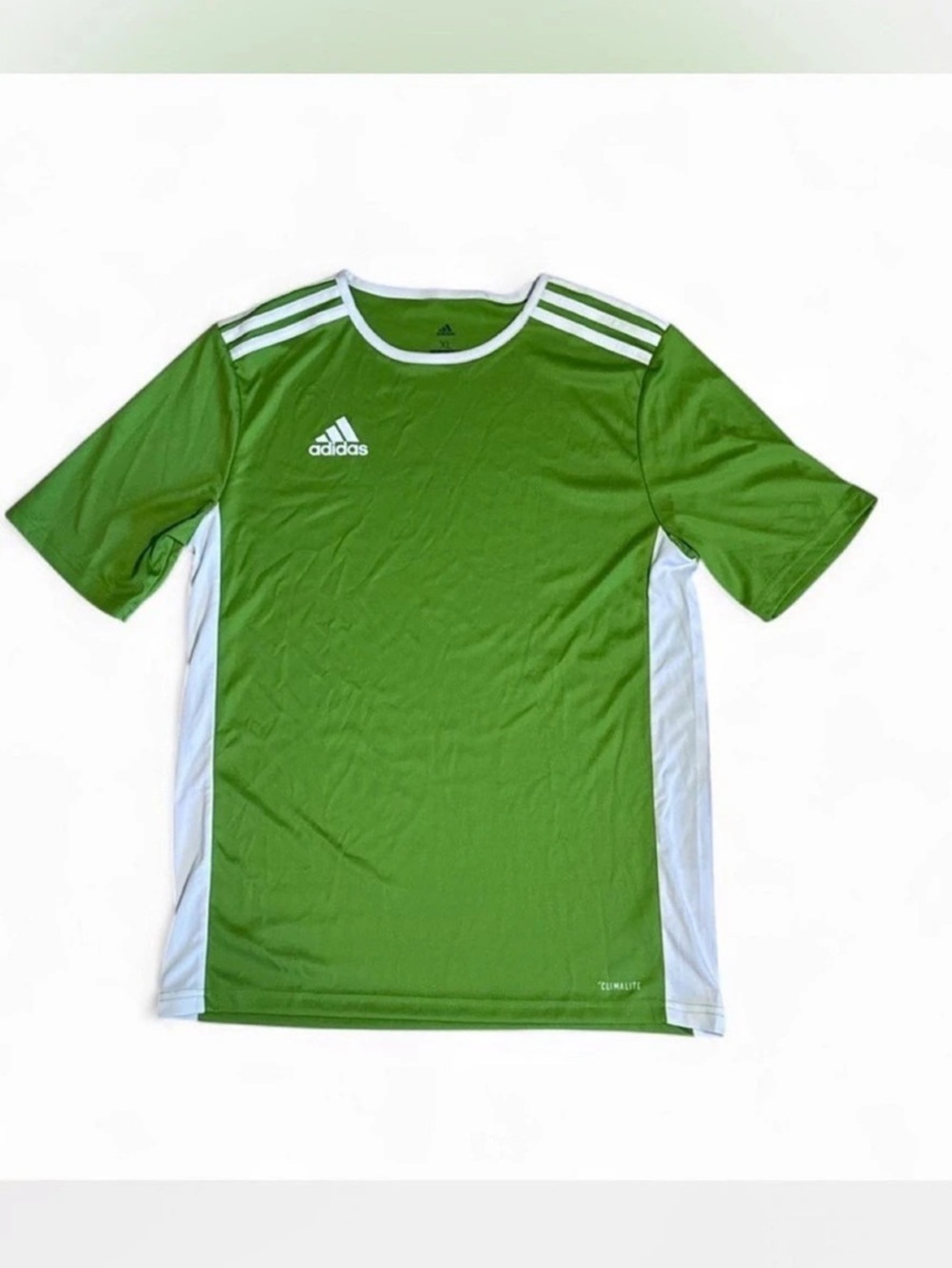 adidas Climalite Green & White Soccer Jersey XL